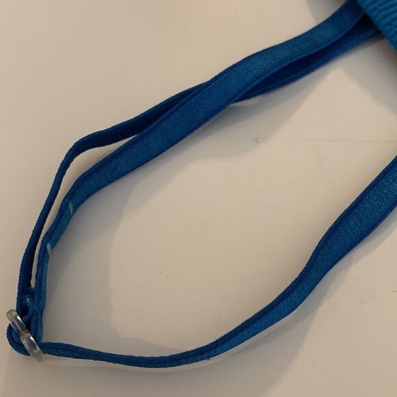 𝅺BOOHOO blue Bodysuit ribbed material adjustable straps size 8 - Picture 11 of 11